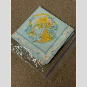 Vintage baby boy baby shower napkins. Unused perfect condition lot of 25